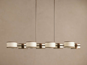 Daphne Fabric Linear Chandelier