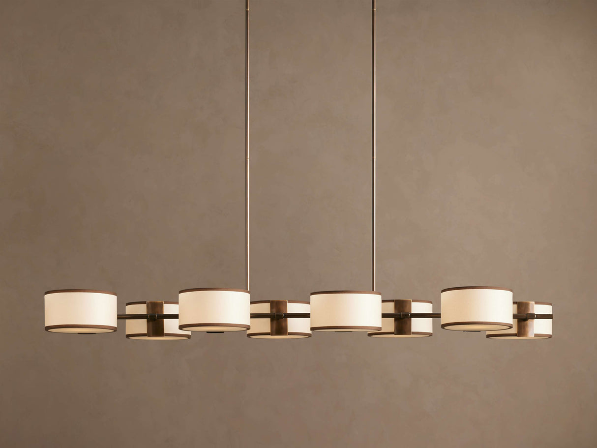 Daphne Fabric Linear Chandelier