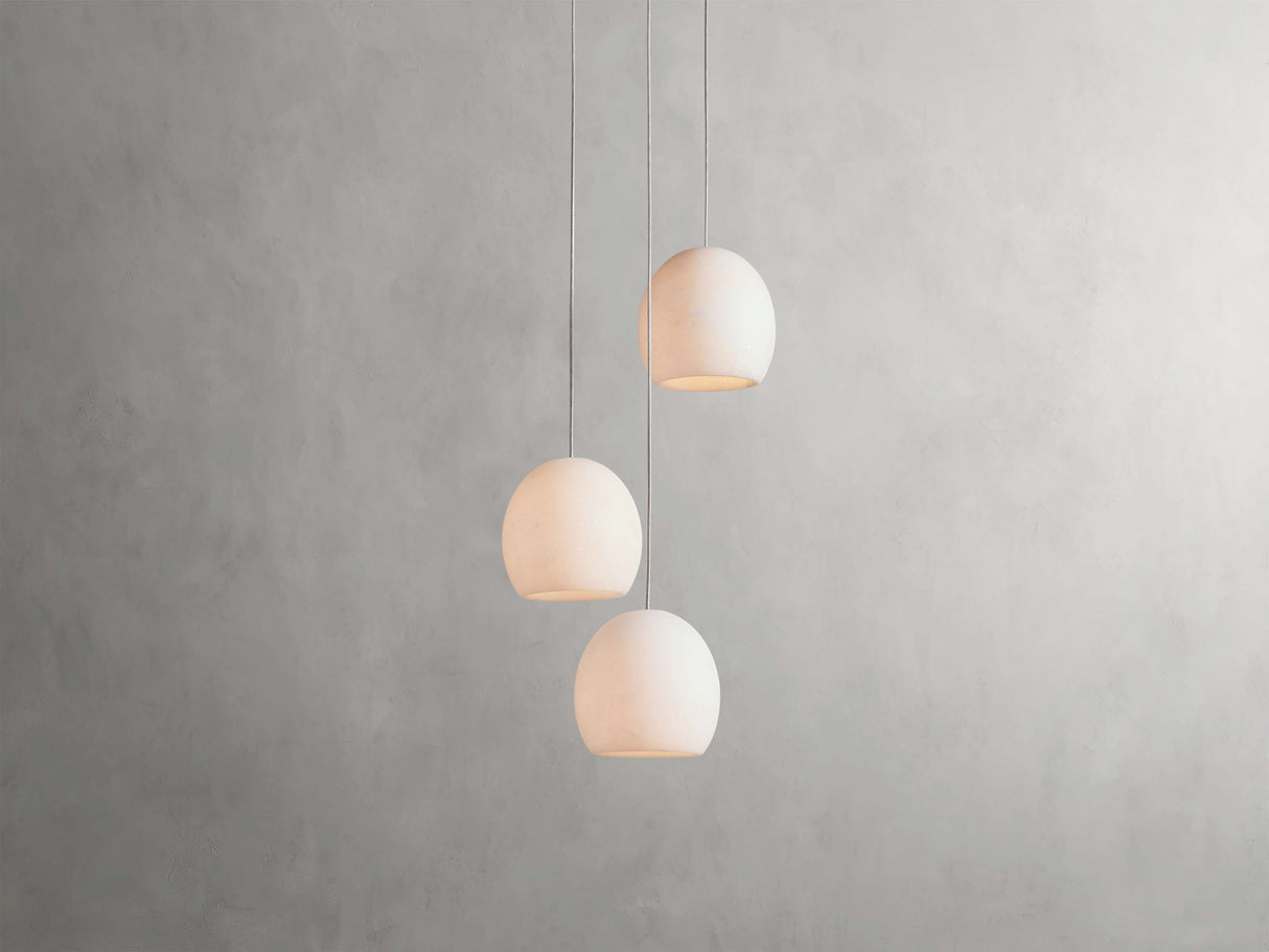 Arica Alabaster Round Chandelier