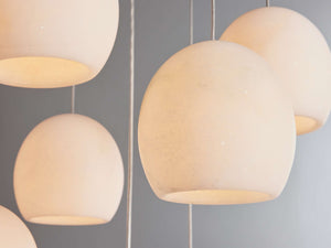 Arica Alabaster Round Chandelier