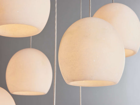 Arica Alabaster Round Chandelier