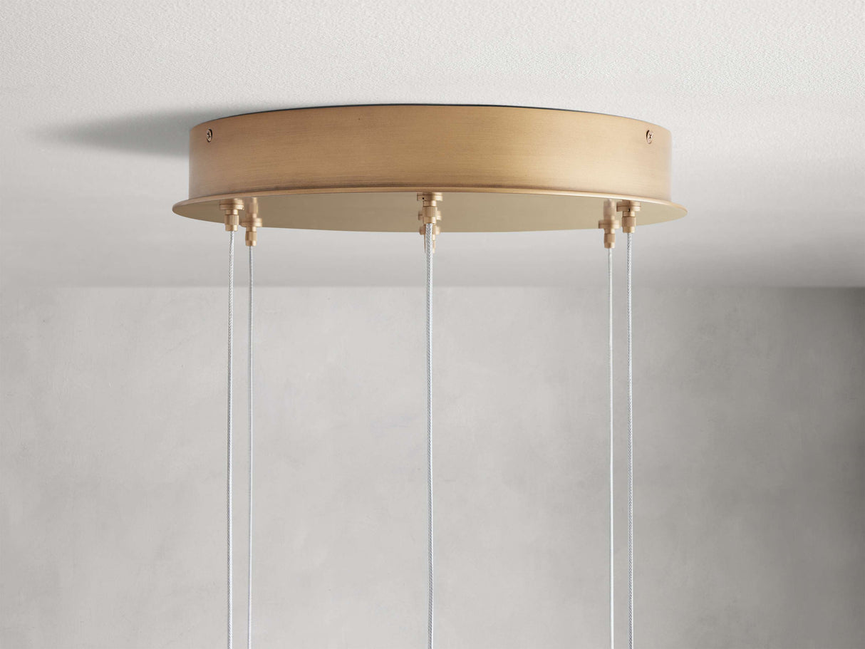 Arica Alabaster Round Chandelier
