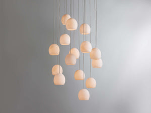 Arica Alabaster Round Chandelier