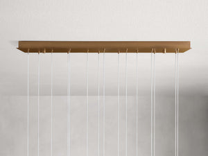 Arica Alabaster Rectangular Chandelier