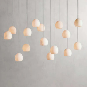 Arica Alabaster Rectangular Chandelier
