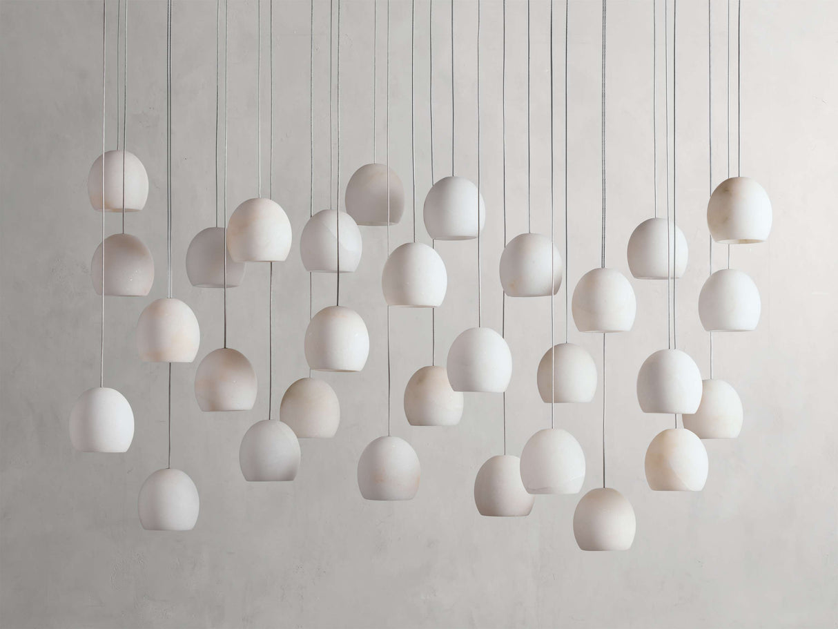Arica Alabaster Rectangular Chandelier
