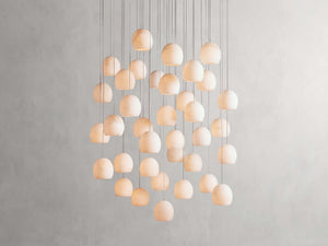 Arica Alabaster Round Chandelier