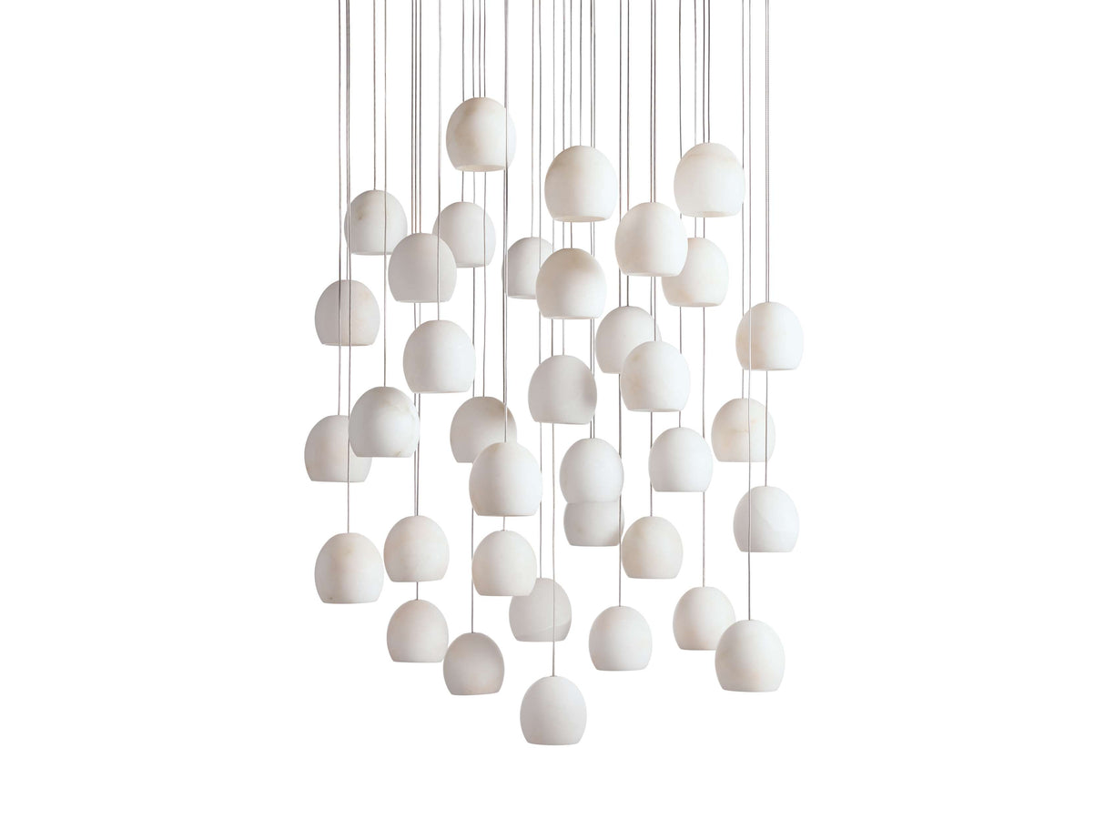 Arica Alabaster Round Chandelier