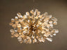 Lunaria Ceramic Leaves Chandelier 42''D