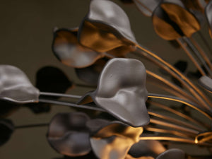 Lunaria Ceramic Leaves Chandelier 42''D