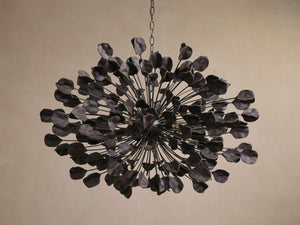 Lunaria Ceramic Leaves Chandelier 42''D