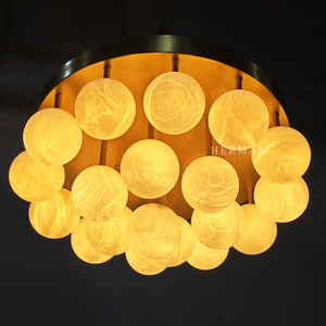 Alabaster Semi Flush Mount