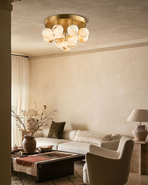 Alabaster Semi Flush Mount