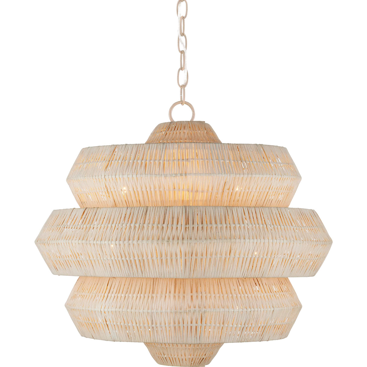 Antibes 3-Tiered Rattan Chandelier