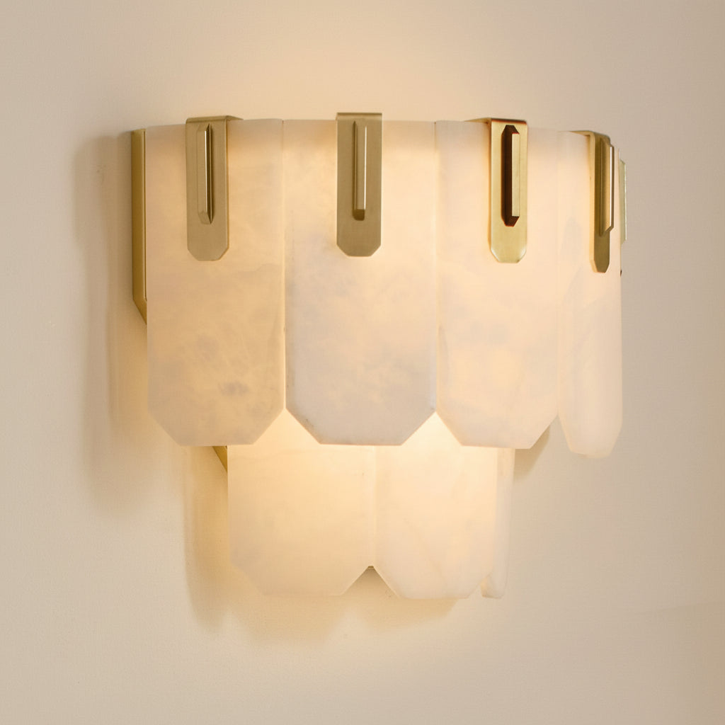 Nadia Alabaster LED Sconce