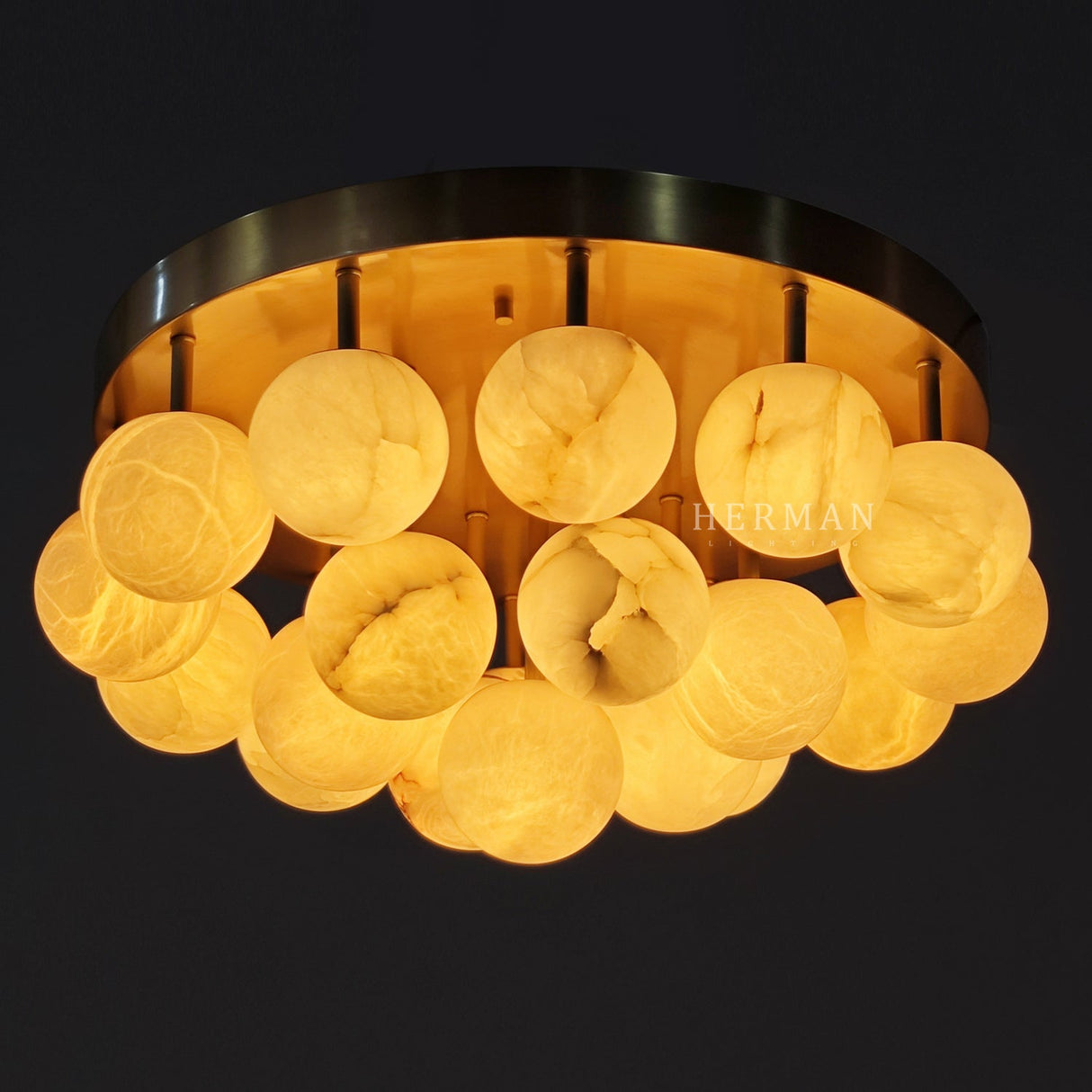 Alabaster Semi Flush Mount