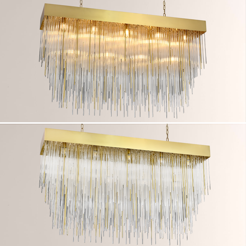 Fall Rectangle Chandelier 54"