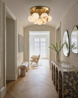Alabaster Semi Flush Mount