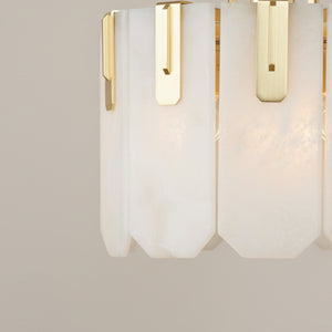 Nadia Alabaster Linear Chandelier 42" Width