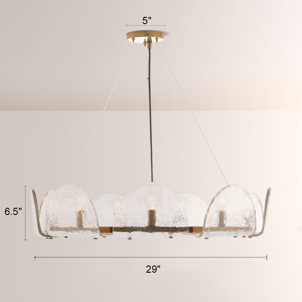 Mendez Glass Round Chandelier