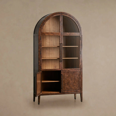 Hattie Burl Glass Cabinet