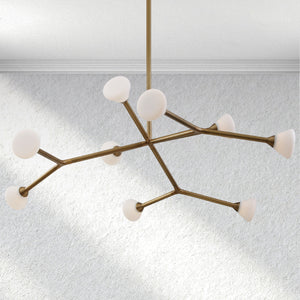 Furnviro Opaline Chandelier
