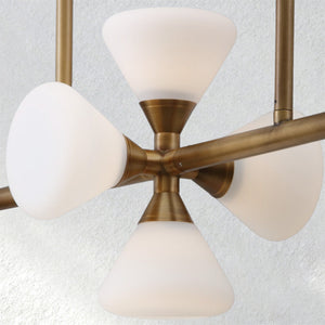 Furnviro Opaline Linear Chandelier