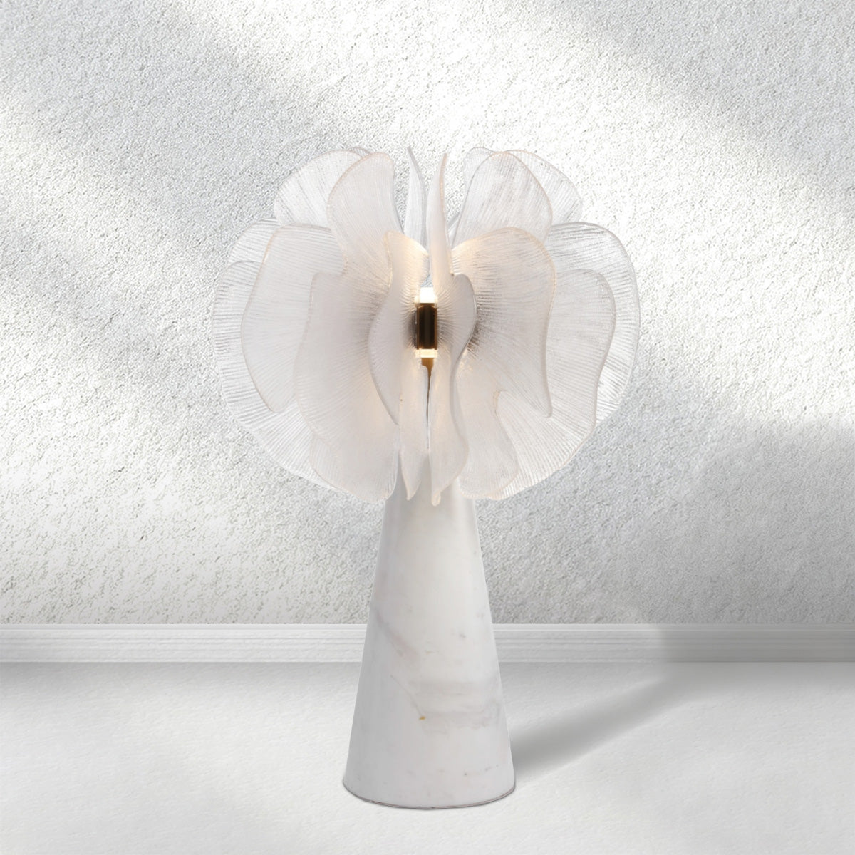 Halo Jellyfish Alabaster Floor Lamps
