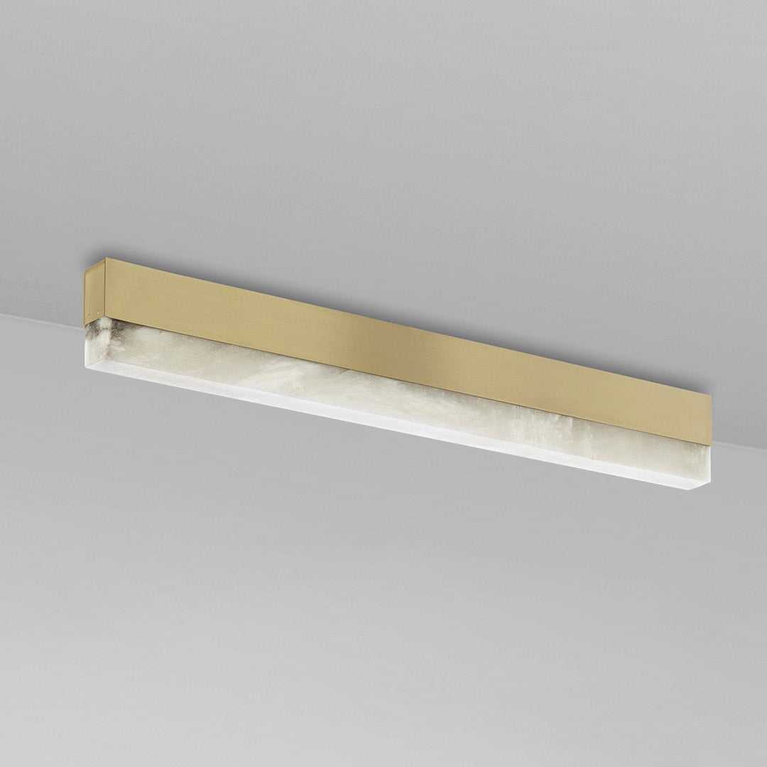Artes Ceiling Mounted Alabaster Bathroom Light