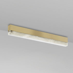 Artes Ceiling Mounted Alabaster Bathroom Light