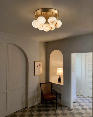 Alabaster Semi Flush Mount