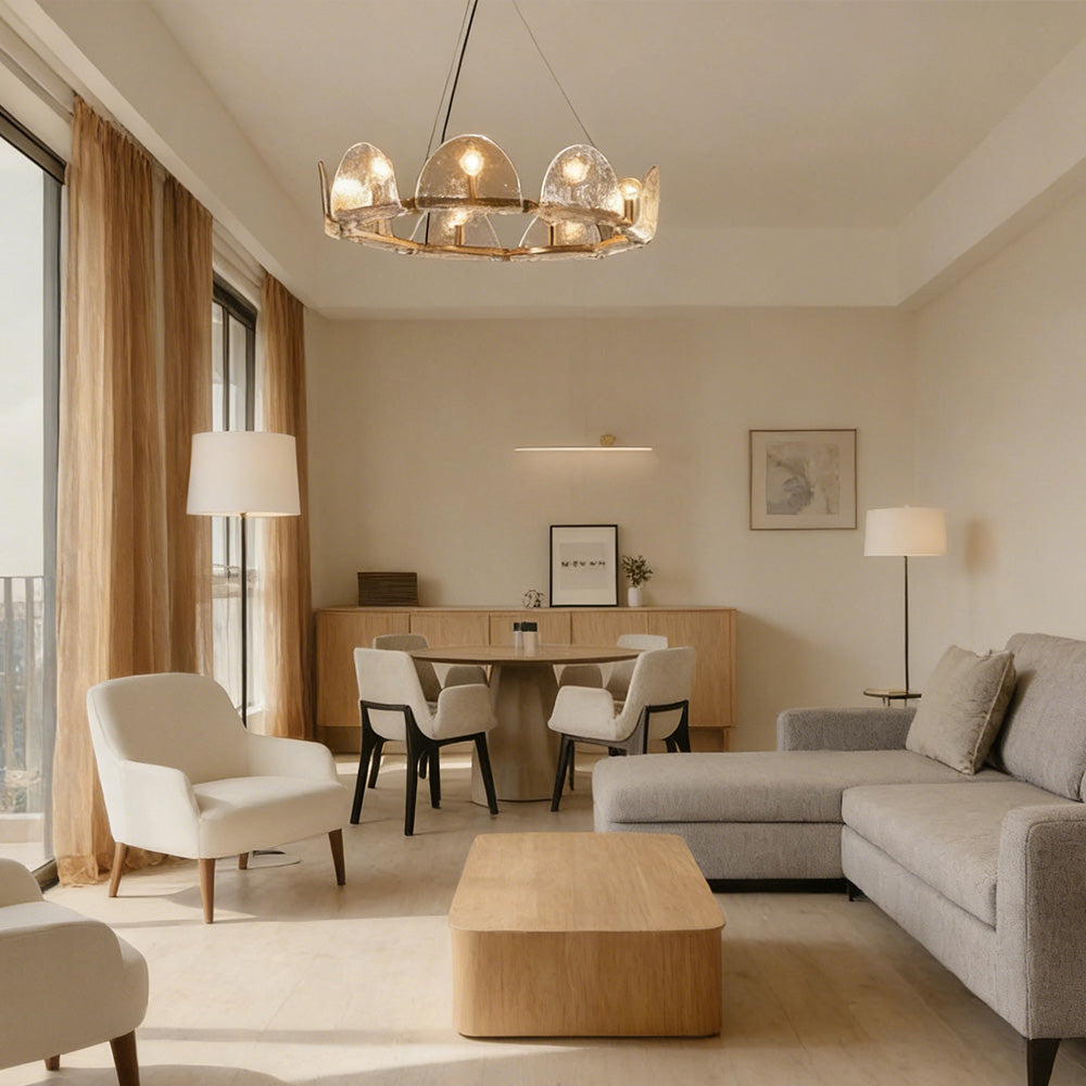 Mendez Glass Round Chandelier