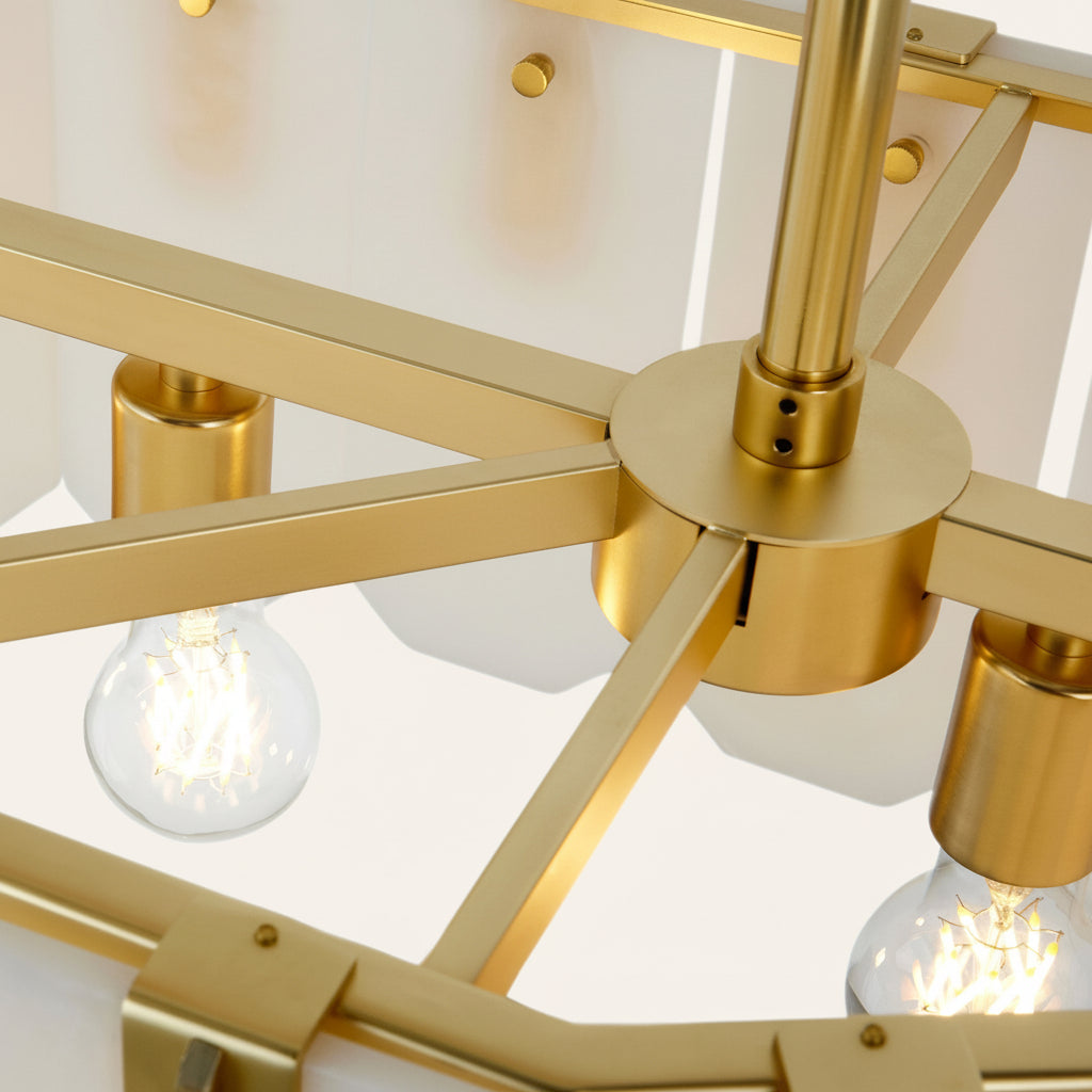 Nadia Alabaster Linear Chandelier 42" Width