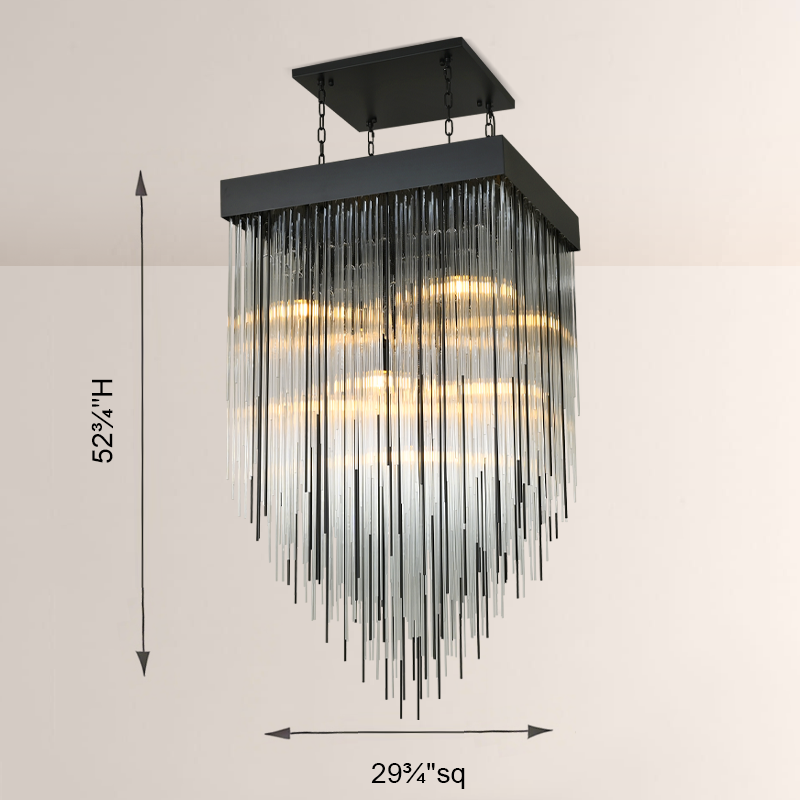 Fall Square Chandelier 30"