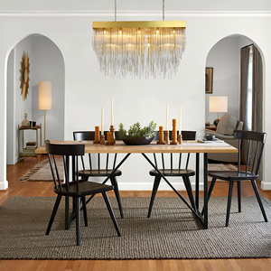 Fall Rectangle Chandelier 54"