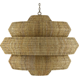 Antibes 3-Tiered Rattan Chandelier