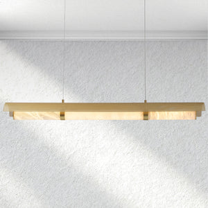 Furnviro Mirage Alabaster Linear Chandelier
