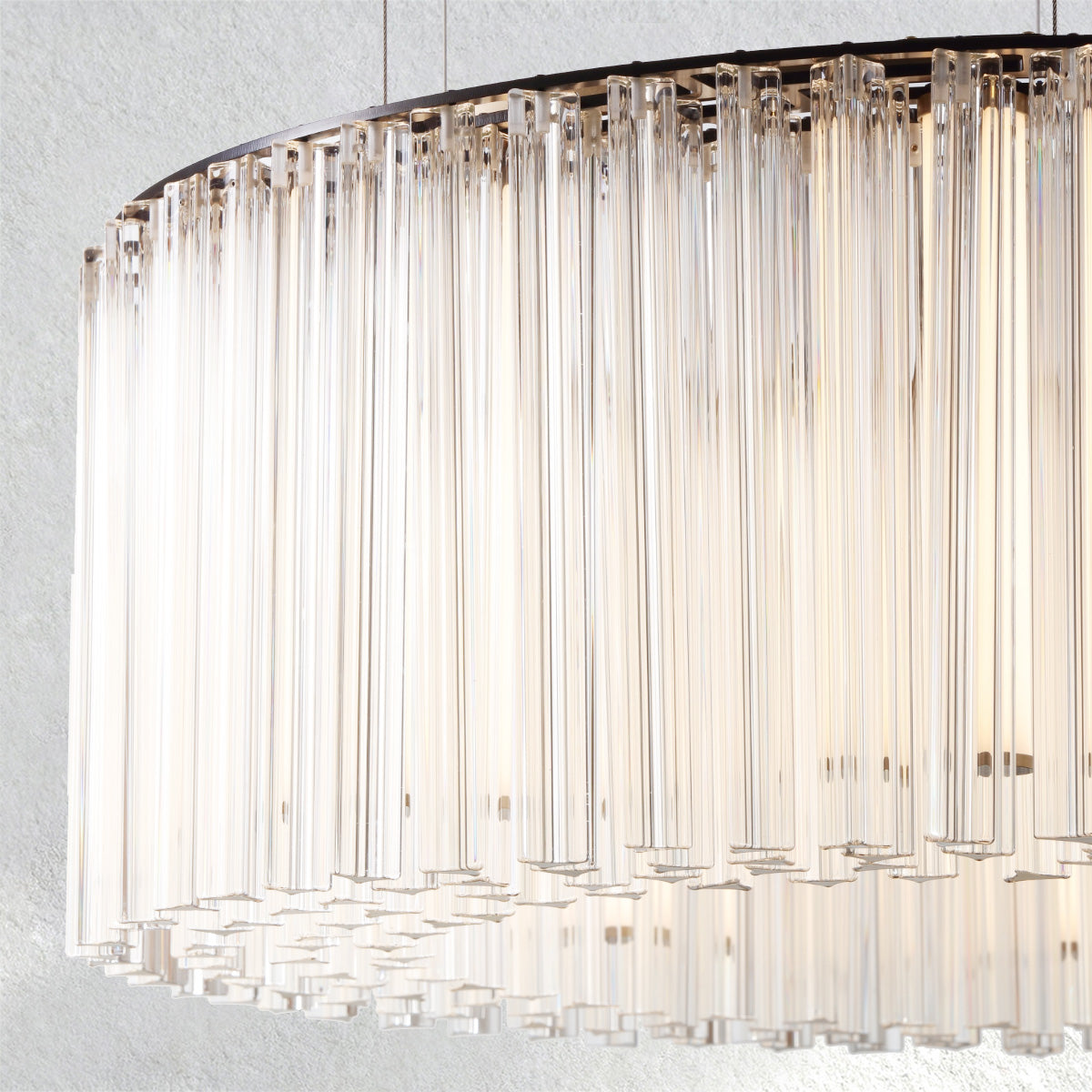 Furnviro Rainfall Round Chandelier