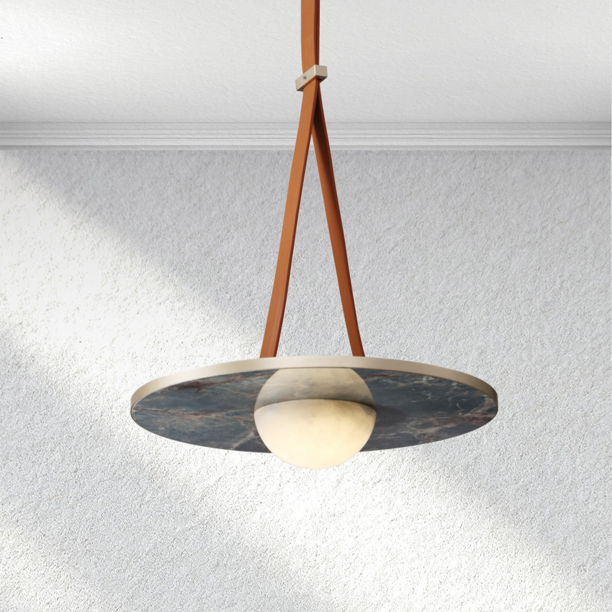 Halo FloatDisc Alabaster Pendant