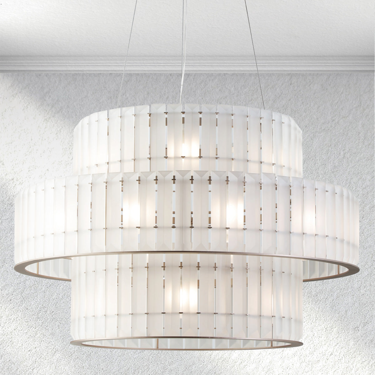 Furnviro Parallel Round Chandelier
