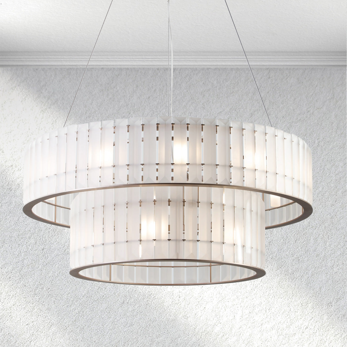 Furnviro Parallel Round Chandelier