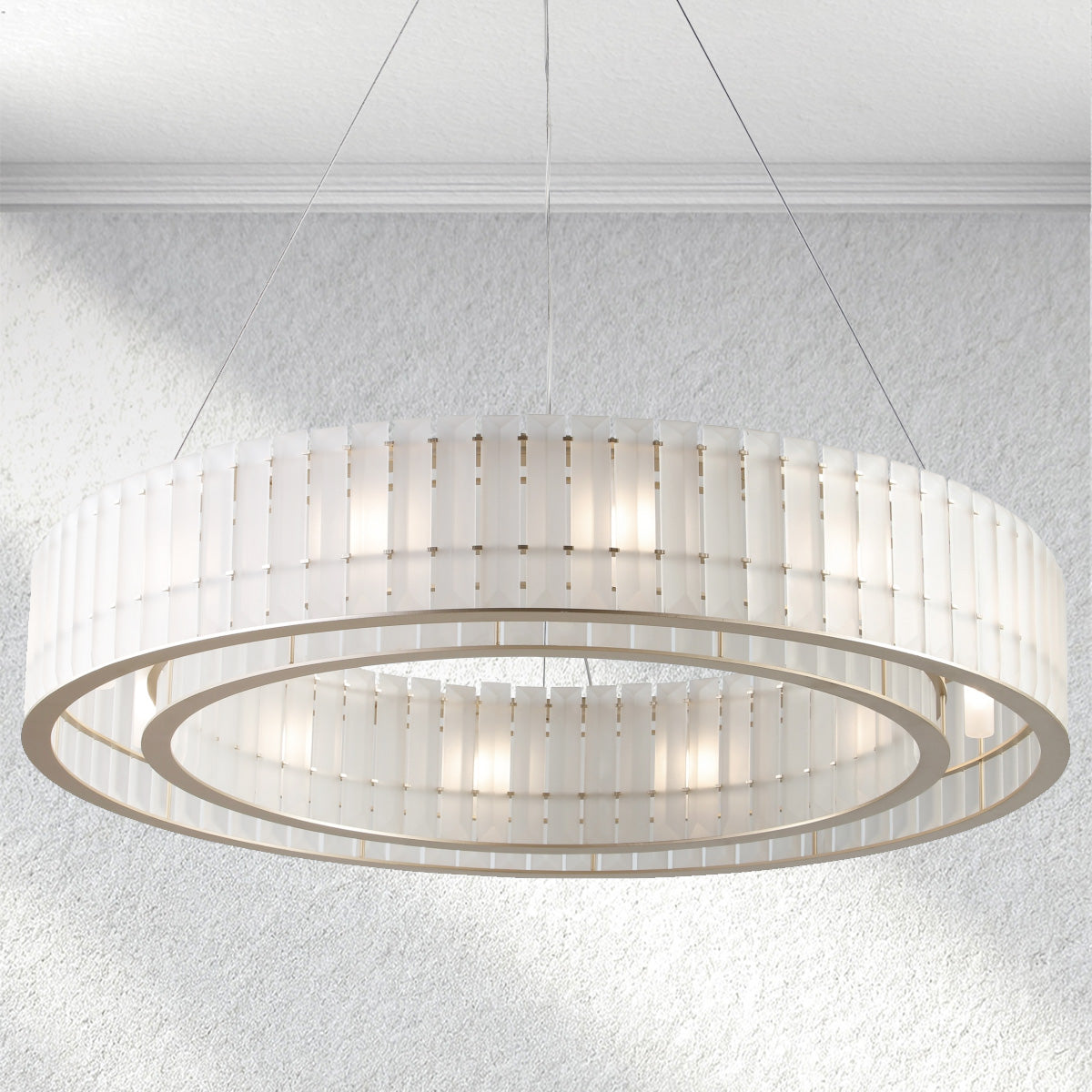 Furnviro Parallel Round Chandelier