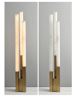 Modern Soft Glow LED Alabaster High Standing Floor Lamp