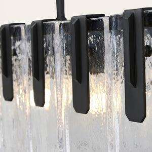 Nadia Glass Linear Chandelier 42" Width