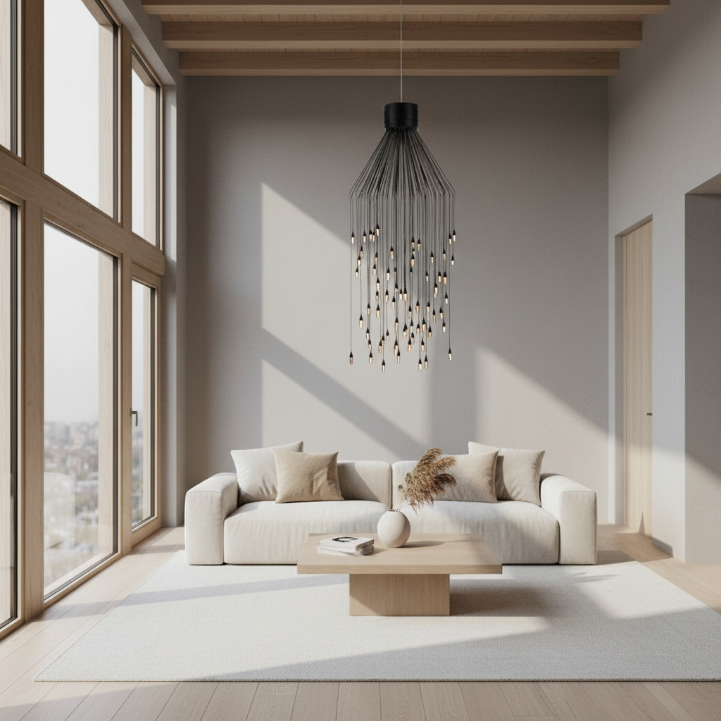 Ambert Crystal Rain Chandelier