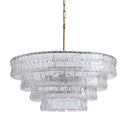 Ghiaccio Glass Round Chandelier