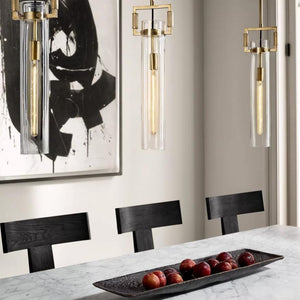 Aisha Glass Cylinder Pendant