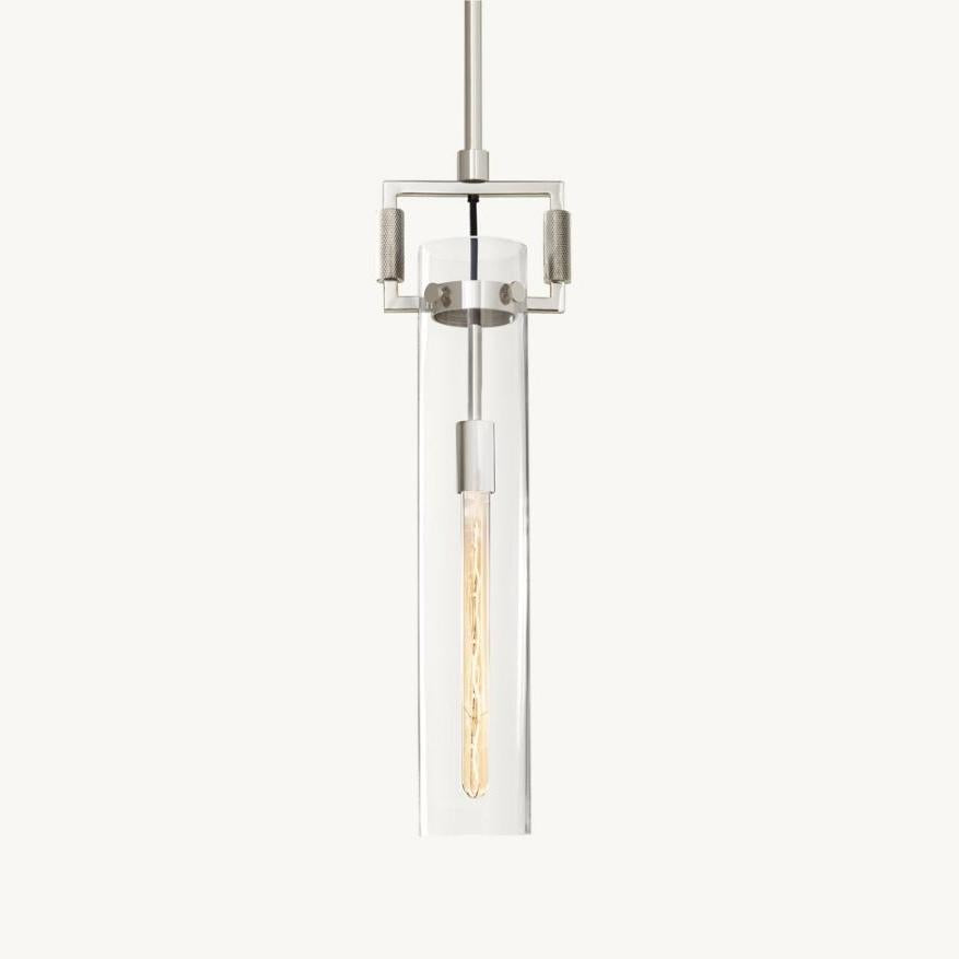 Aisha Glass Cylinder Pendant