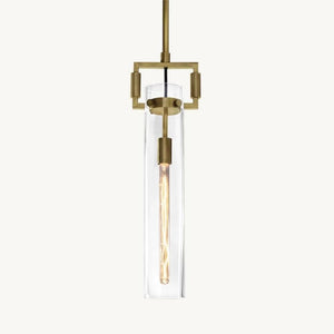 Aisha Glass Cylinder Pendant