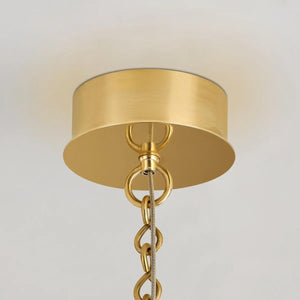 Alabaster Tube Glass Globe Pendant